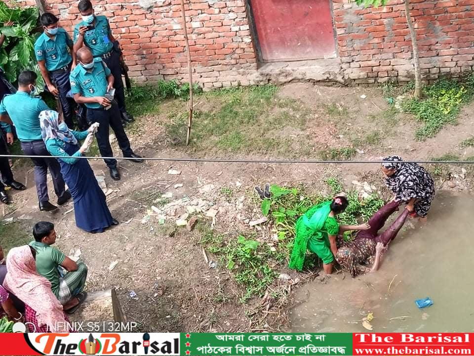 বরিশালে খাল থেকে যুবতীর ভসমান লাশ উদ্ধার