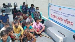 ভোলায় ইলিশ শিকারের অপরাধে ২০ জেলে আটক