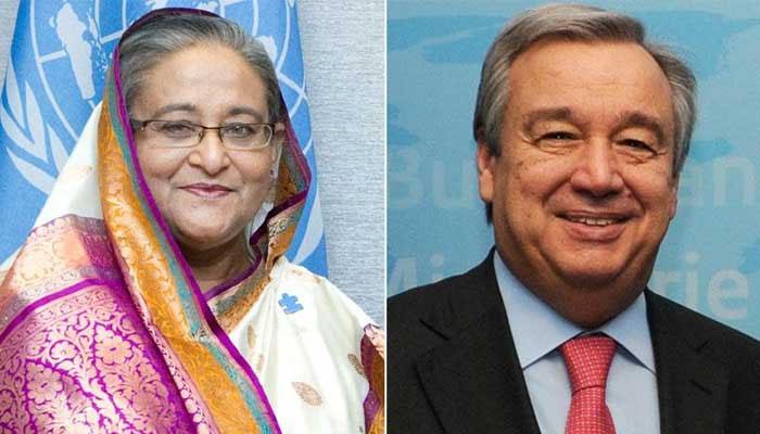 বাংলাদেশ ও শেখ হাসিনার নেতৃত্বের প্রশংসায় জাতিসংঘ মহাসচিব