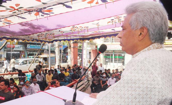 ইটপাথর দিয়ে উন্নয়ন করলেই  দেশের প্রকৃত উন্নয়ন হয়না            —-জাসদ নেতা মো. মোহসিন