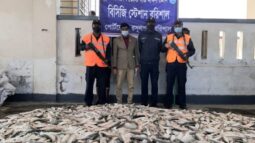 বরিশালে যাত্রীবাহী বাস থেকে ৮০০ কেজি জাটকা উদ্ধার