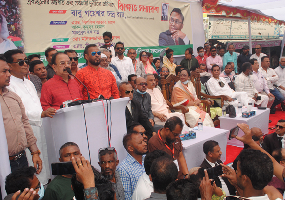 আগে সরকার যাবে , তারপর নির্বাচন নিয়ে কথা হবে-বরিশালে গয়েশ^র চন্দ্র রায়
