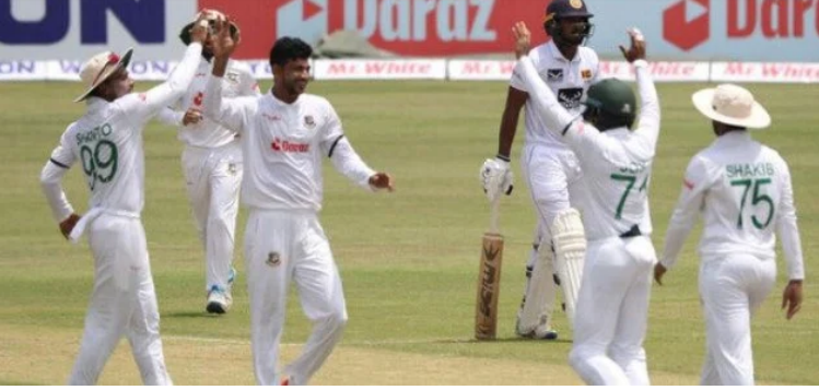 ৩৯৭ রানে থামল শ্রীলঙ্কা, নাঈমের ৬ উইকেট