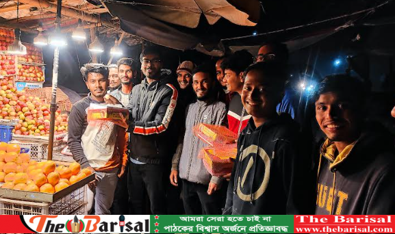 কেন্দ্রীয় ছাত্রলীগের কমিটি ঘোষণায় বরিশালে মহানগর ছাত্রলীগের মিষ্টি বিতরণ