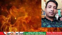 বাকেরগঞ্জে অগ্নিকাণ্ডে ব্যবসায়ীর মৃত্যু, পুড়ল ৭ দোকান
